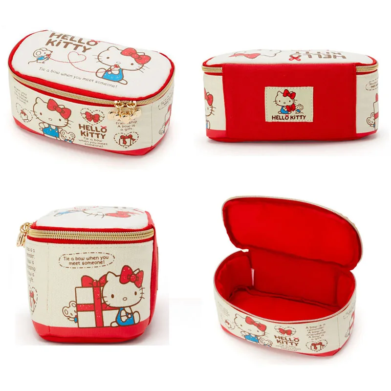 Sanrio холщовый органайзер для косметики Новинка organizateur de sac мультяшный японский стиль косметичка сумка большая емкость Maleta de maquiagem