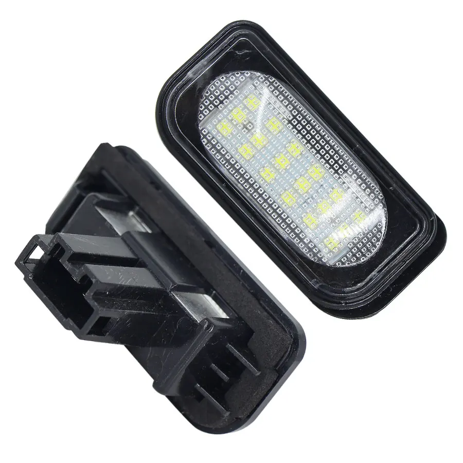 2 шт. 18-SMD светодиодный ные подсветки номерного знака для Mercedes Benz C-Class W203 4D дверной