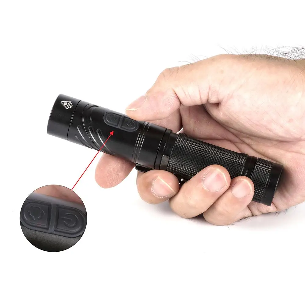 ROFIS TR20 1100LM CREE XP-L HI V3 светодиодный фонарик на голову с регулируемым углом 90 градусов на 18650 батареях
