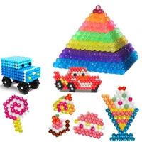 3000pcsset jewel beads 3d puzzle toys for children 6 colors refill pack water sticky beads jigsaw puzzle brinquedo juguetes