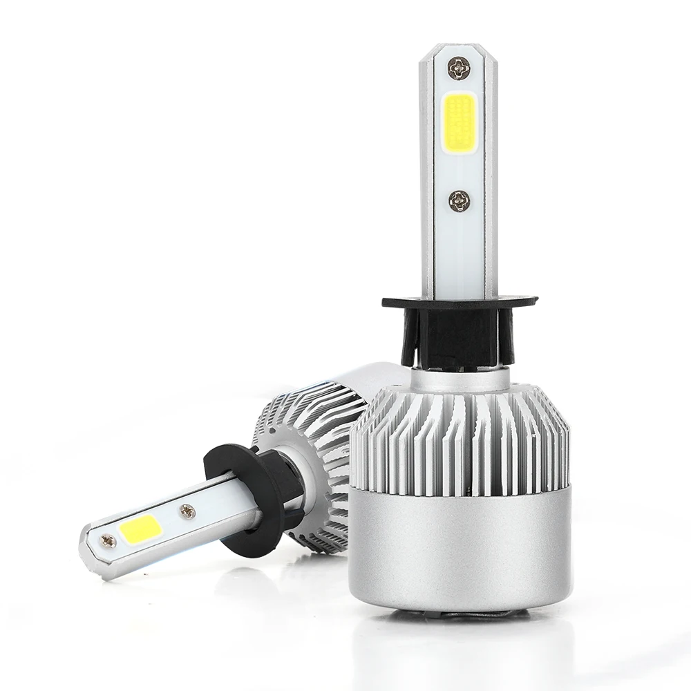 S2 1 пара авто Licht Led H1 6000 карат холодный белый 60 ВАТТ 6000LM COB Чип Autos Teil Lampe|lamp lamp|lampe h1