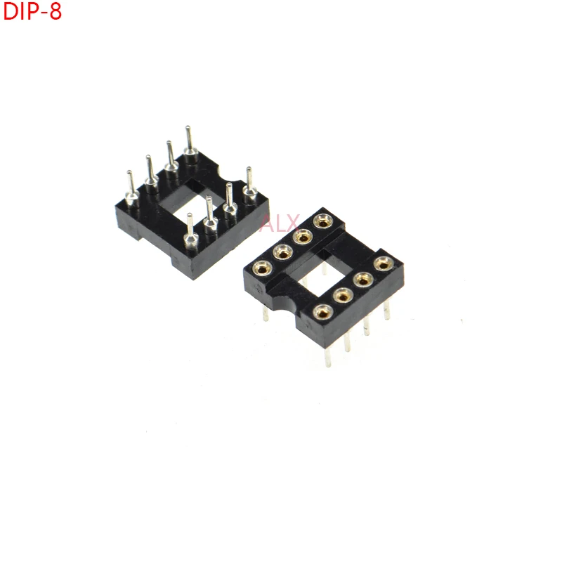 20 шт. DIP8 IC Разъем с круглым отверстием 8 p DIP чип тест адаптер держателя PIN dip 8PIN 2 54 мм