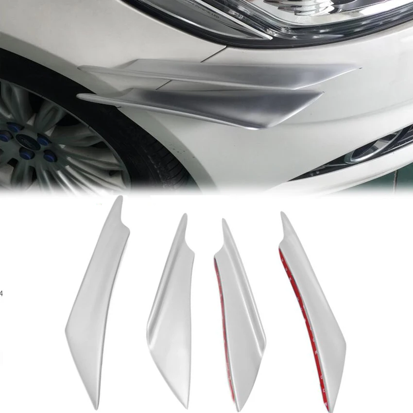 4 шт. автомобильный бампер с защитой от царапин хромированные Защитные уголки
