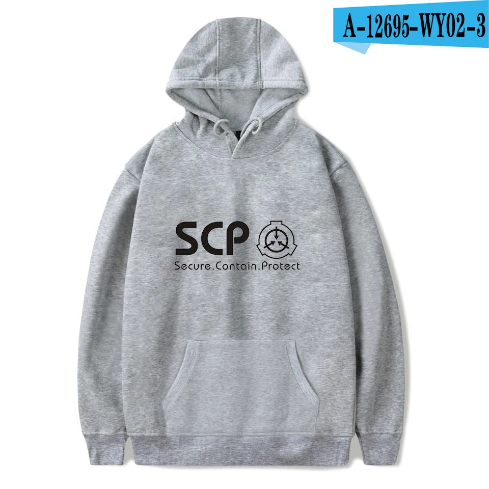 As shown Scp Foundation Последняя мода повседневная толстовка с капюшоном крутая Harajuku с круглым вырезом Мужская Женская нейтральная рубашка толстовка с капюшоном - Цвет: As shown