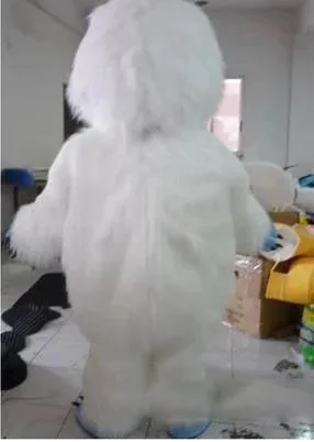 

Hot sale White Snow Monster Mascot Costume Adult Abominable Snowman Monster Mascotte Outfit Suit Fancy Dress