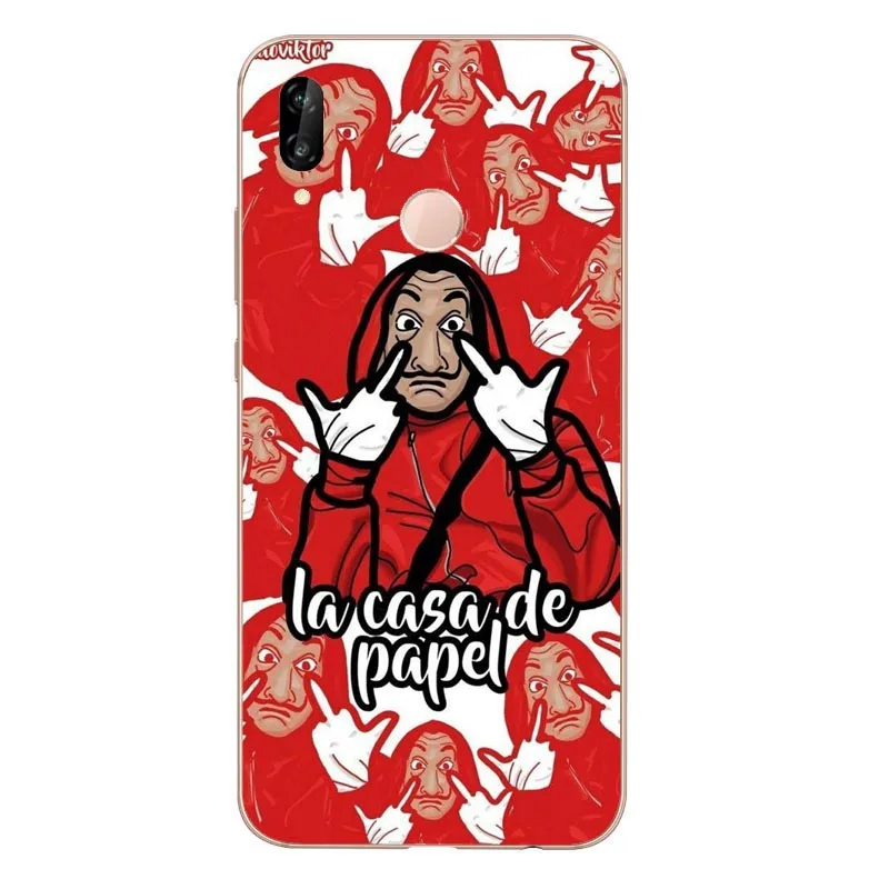 TPU La casa de papel Tokio Spanish tv прозрачный мягкий Силиконовый ТПУ чехол для телефона для huawei P8L P20L P20LITE P30 mate 8 9 10 mate 20Por RS - Цвет: TPU
