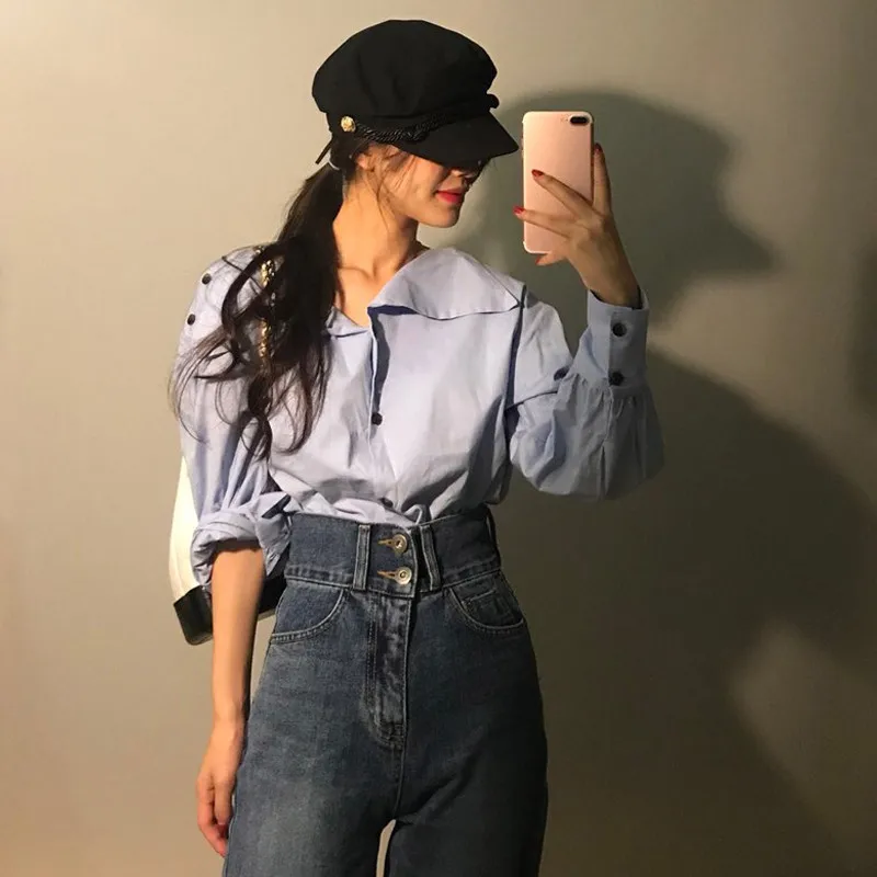 WHITNEY WANG 2019 Весенняя мода уличная одежда сексуальные пуговицы раздельные плечи