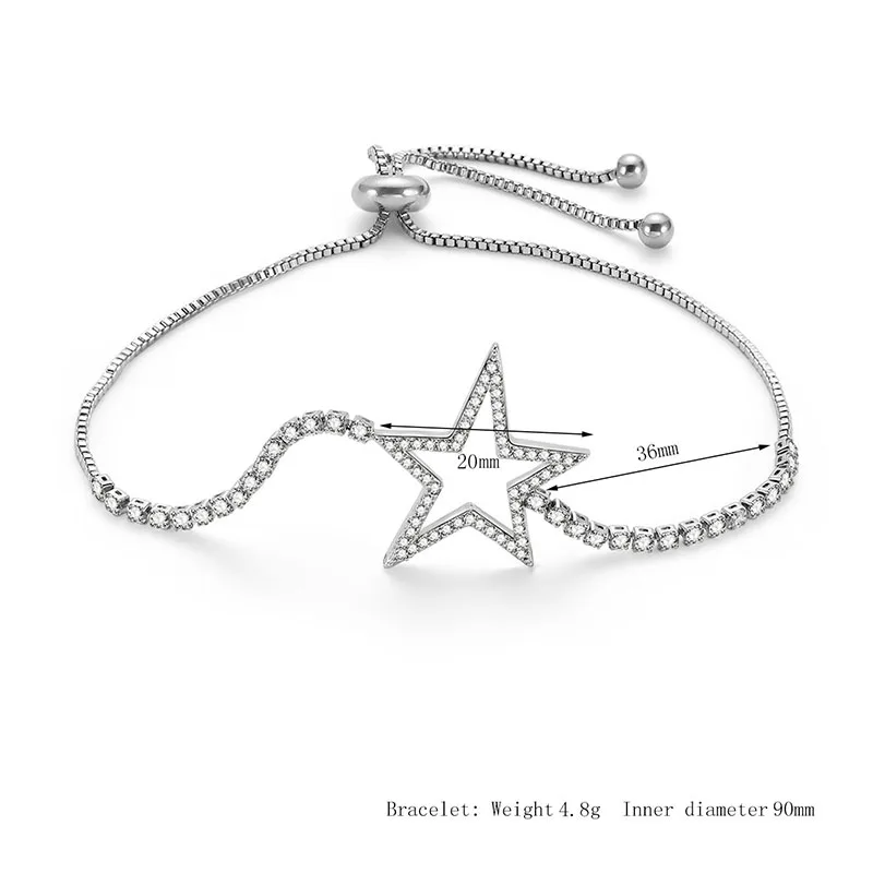 IMucci/выбор уникальных пентаграмма AAA кубический циркон подвеска серебряный