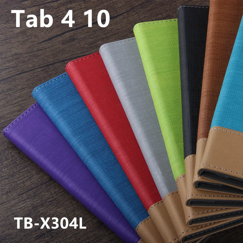Чехол для Lenovo Tab 4 10 защитный кожаный чехол защитная пленка планшета 410 ПУ TB X304L X304N