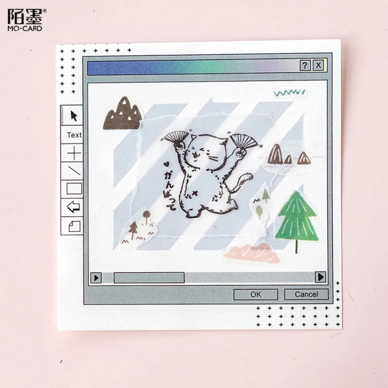 1 шт. кошки серии деревянные с животными из мультиков Резиновый Штамп Дети DIY