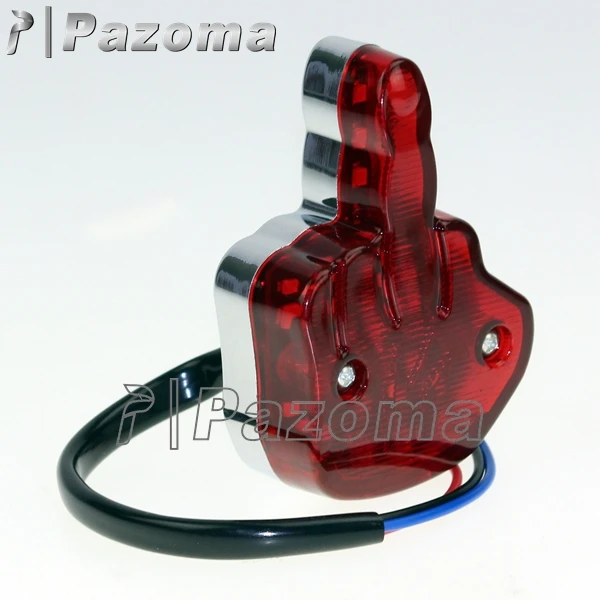 Модные светодиодные задние фонари на палец для мотоцикла стоп-сигнал задний