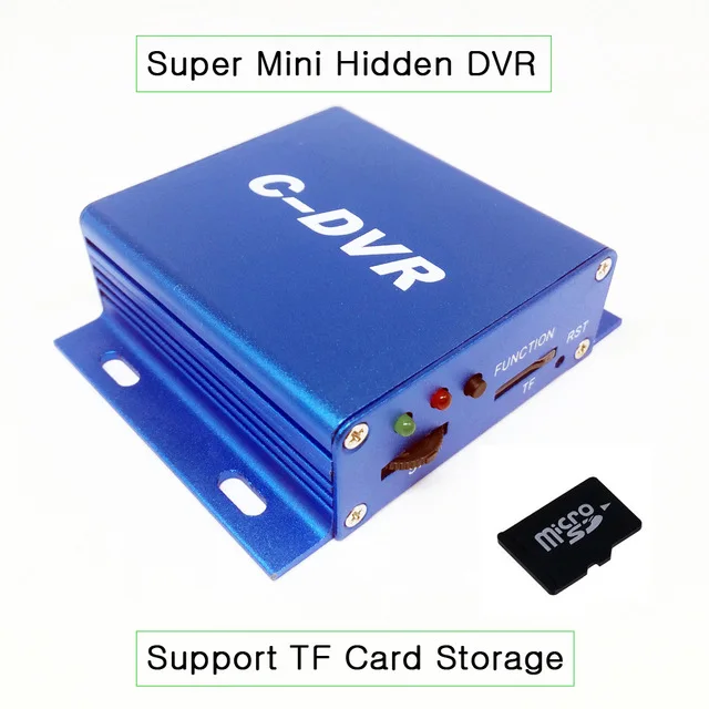 Цифровой видеорегистратор безопасности Супер Мини C DVR 1 канал Поддержка TF SD карта