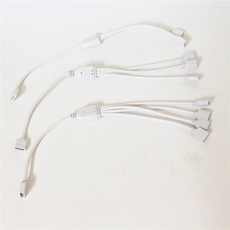 Светодиодный Удлинительный разъем 4 pin RGB 1 2/3/4 гнездо к гнезду контактный сплиттер