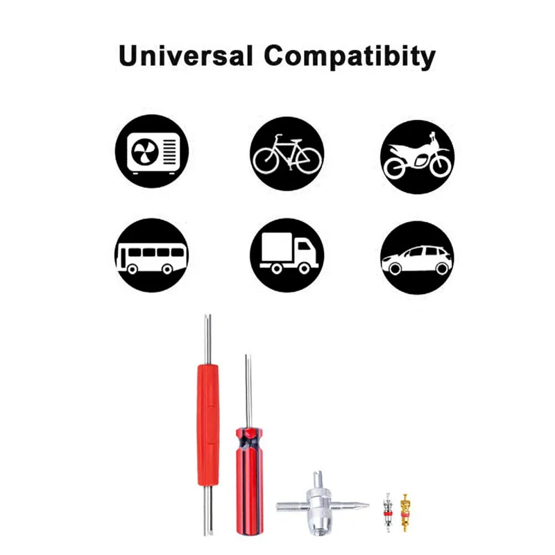 Tyre Valve Core Remover Removal Tool Key Practical for Car Motorbike Bike Truck Motorcycle Tire Stem Part | Автомобили и