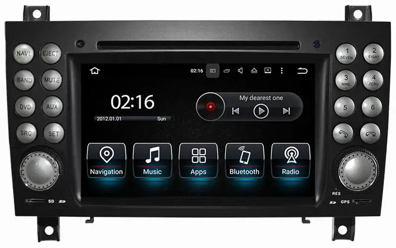 Ouchuangbo android 10 dvd плеер радио для Benz SLK 171 2004 2011 с gps Bluetooth wifi USB 8 ядер 4 Гб + 64 ГБ|car player|dvd