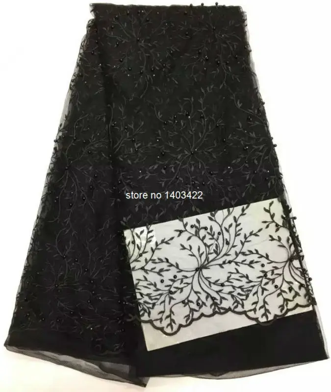 Latest African Lace Fabric Nigerian French High Quality Embroidered Tulle SH3616 | Дом и сад