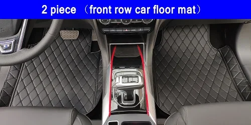 front row 2 Pcs Автомобильные коврики под заказ для Nissan Note LIVINA Rouge X-trail Altima Qashgai Sentra муранские напольные вкладыши - Название цвета: front row 2 Pcs