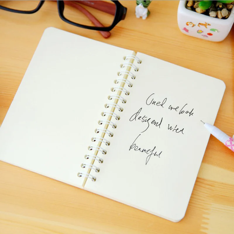 3pcs/lot 14 * 9cm 80sheets Creative Fresh &amp Beautiful Pattern Natural Matter Coil Book Page Notebook | Канцтовары для офиса и