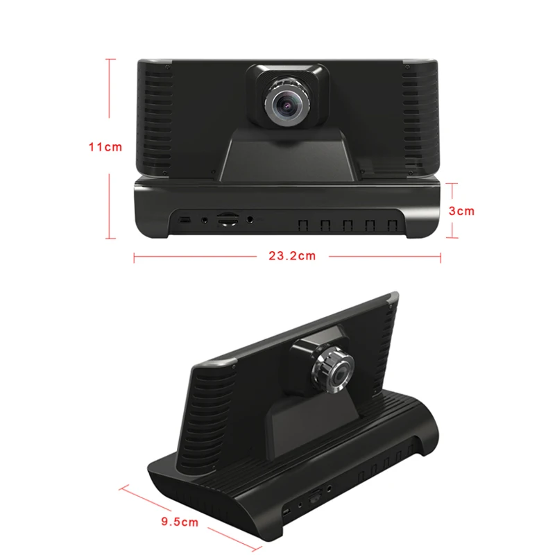 4G Автомобильный видеорегистратор Android gps DVR " сенсорная Автомобильная центральная консоль приборная панель установка Автомобильная помощь ADAS двойной объектив регистратор автомобильная камера