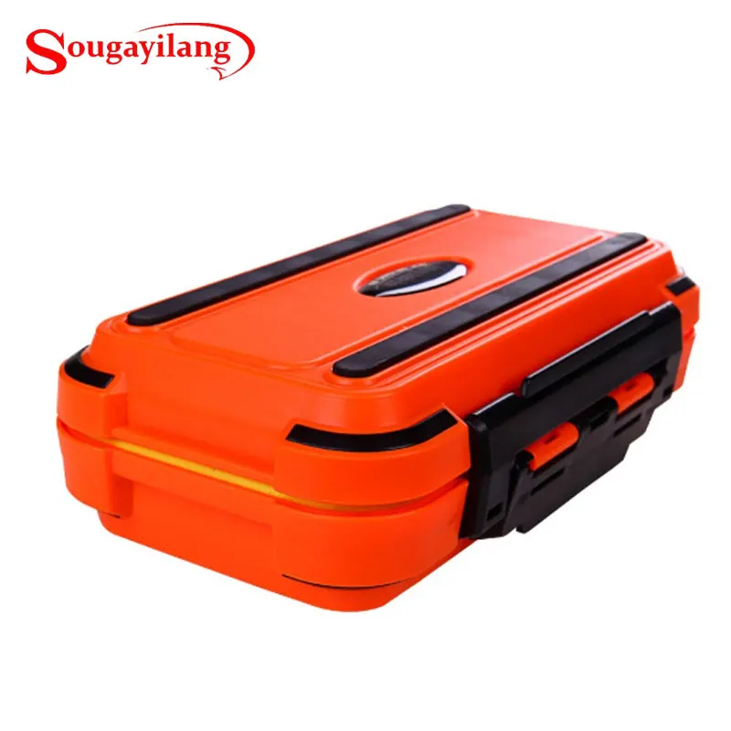 Fishing Tackle Box Lures Swivel Lines Beads Plastic Portable Waterproof Case 16.5*9.5*4.5cm | Спорт и развлечения