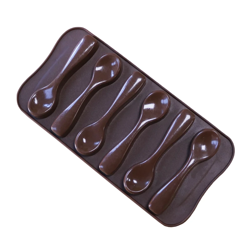 Силиконовая форма для выпечки тортов 6 полости желе и мороженого ложка