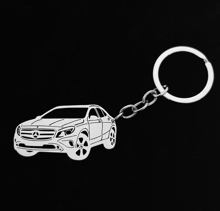 Брелок для внедорожника Mercedes Benz серебристый автомобильный брелок из нержавеющей