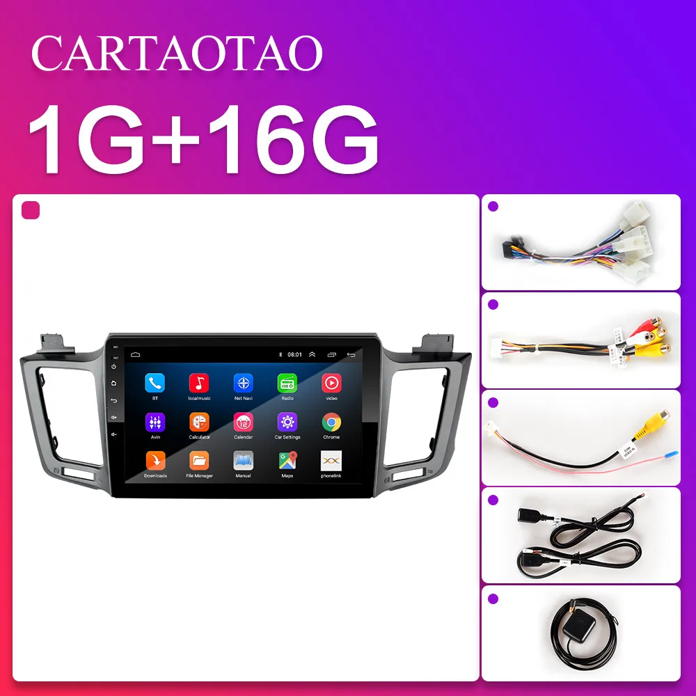 H-RAV4-ZS-1G-10 Inch 2 din Android 8,1 автомобильный dvd-плеер для Toyota RAV 4 2013 10," Автомобильный Радио Мультимедиа gps навигация wifi плеер - Цвет: H-RAV4-ZS-1G-10 Inch