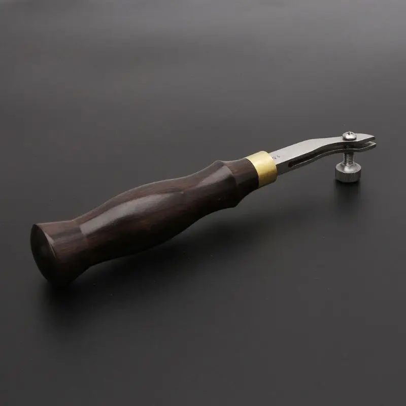 Регулируемый Боковая ручка Creaser из нержавеющей стали Ebony Craft Tool DIY 0 5/1 2/1 5 мм|Шитье| |