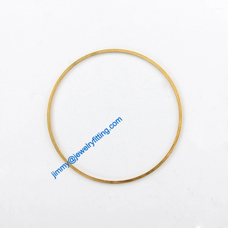 1000PCS Raw Brass Circle 45*1*1mm  copper Rings jewelry findings Conntctors Quoit