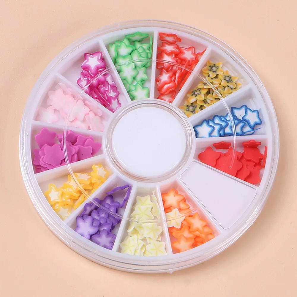 12 стилей Fimo Ломтики для слайма слайд кристально чистые поставки слаймов DIY фруктовая коробка аксессуары украшения игрушки для детей ногти искусство