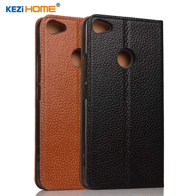 Для zte Blade A6 чехол KEZiHOME личи Натуральная кожа флип Стенд кожаный чехол Капа для zte Blade A6 5," чехол для телефона s