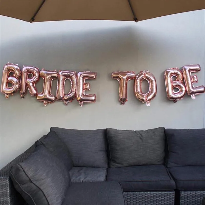 Свадебные душ 16 дюймов розовое золото буквы &quotBride To Be&quot Воздушные шары гелиевые