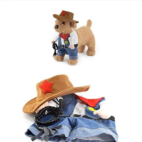 Gomaomi Pet костюм для кошки, собаки, ковбойские джинсы с капюшоном, рубашки, костюм на Хэллоуин, комбинезон, одежда для щенка, забавное пальто