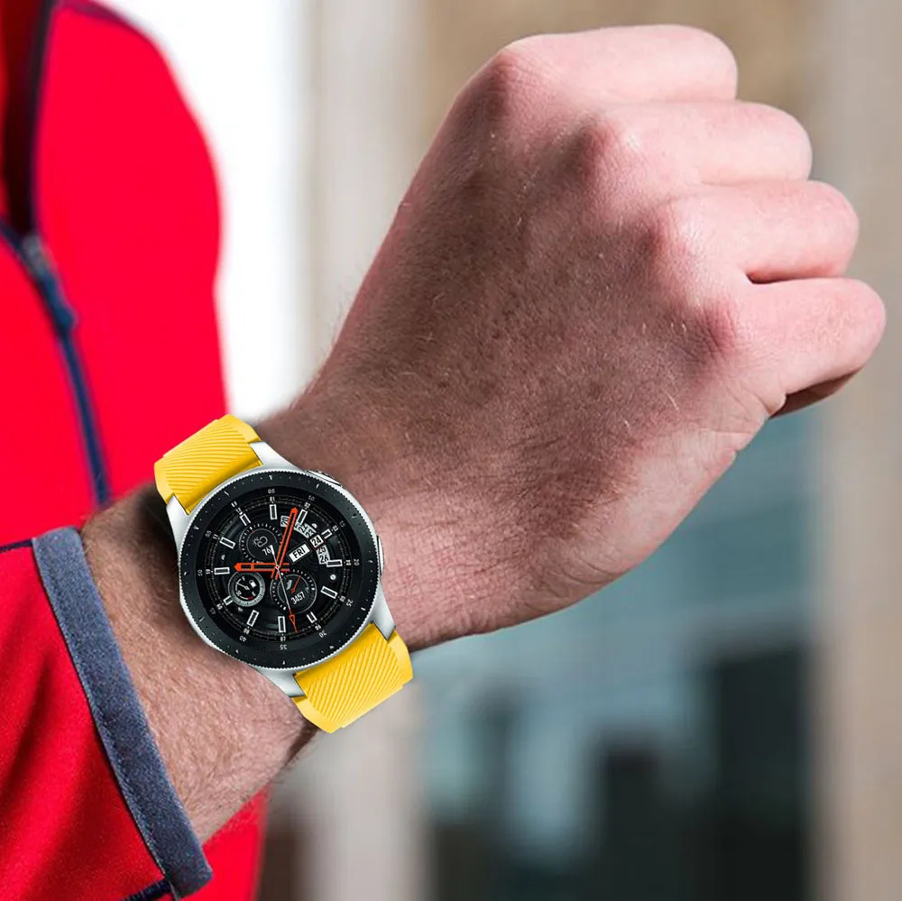 Мягкий силиконовый сменный ремешок для наручных часов ремешок для samsung Galaxy Watch 46mm Шестерни S3 классический/Frontier 22 мм Correas de reloj