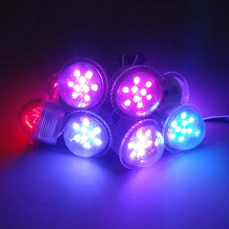 36 мм 9 светодиодный s UCS1903 светодиодный rgb, пиксельный Модуль светильник, адресуемый smd 5050 rgb светодиодный модуль 12 В светильник, 12 В вход, водонепроницаемый IP67