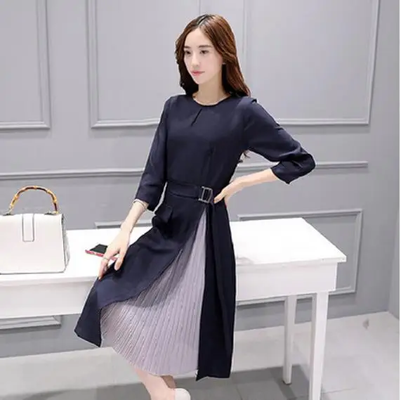 Женское винтажное платье Clobee элегантное серое из муслина в стиле пэчворк модель