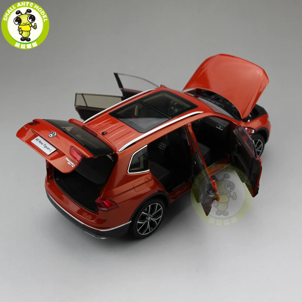 1/18 Ti guan L SUV литая модель металлическая модель автомобиля SUV Подарочная коллекция хобби оранжевый