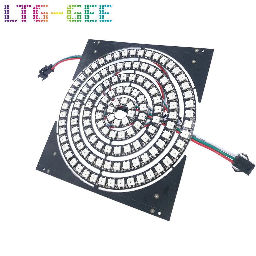 Светодиодный DIY Ring 8 12 24 35 45 бит светодиодный s WS2812B SK6812 5050 встроенный RGB адресуемый