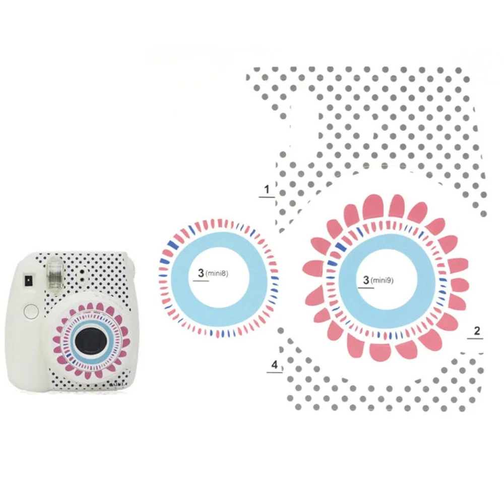 Для Fuji Instant Mini 8/9 наклейки с подсолнухами для защиты для Fujifilm, Polaroid Камера
