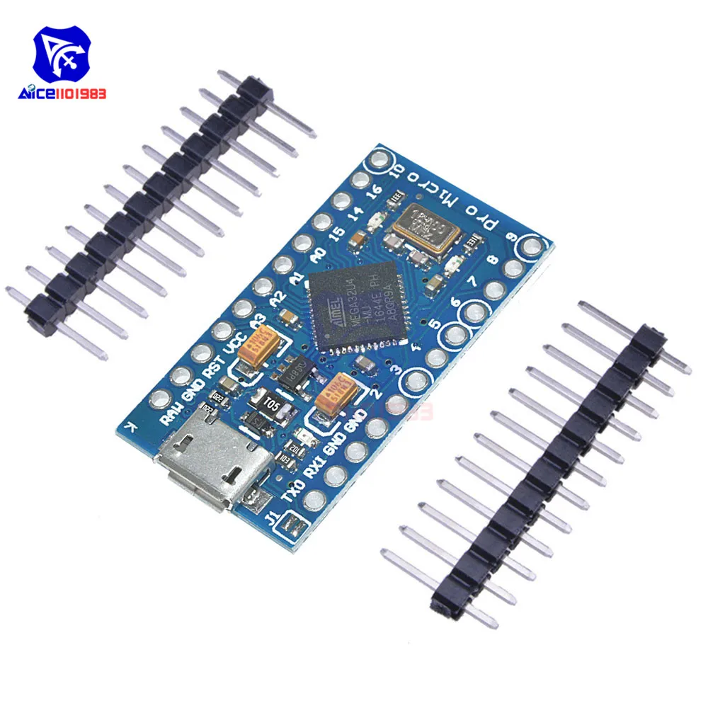 Micro USB ATmega32U4 Pro Micro 3,3 В/5 В 8 МГц/16 МГц модуль для Arduino Leonardo ATMega32U4 контроллер Pro Micro Замена ATmega328 - Цвет: 5V