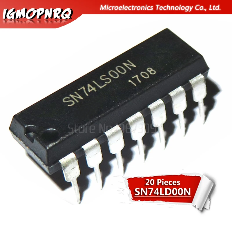 20 шт. логика ворота и инверторы SN74LS00N SN74LS00 74LS00N 74LS00 DIP14 Новый оригинал|Интегральные