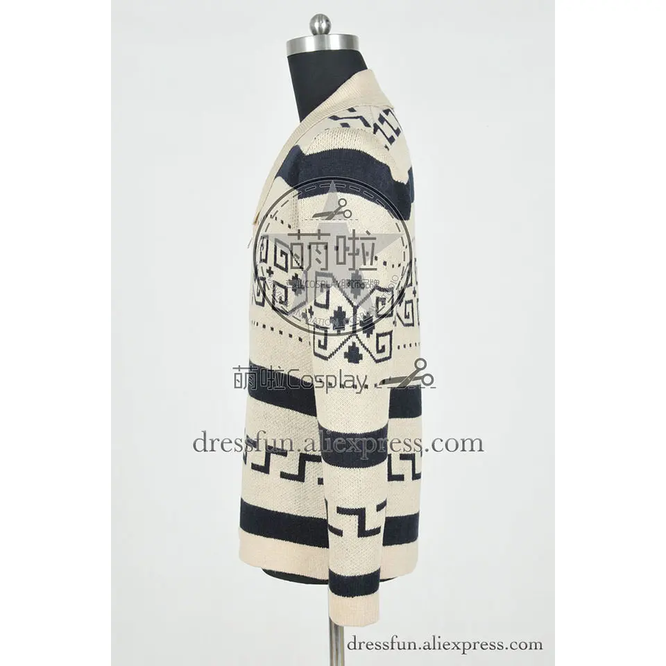 Большой Lebowski Косплей Костюм Джеффа мосты куртка пальто Костюмы Униформа костюм