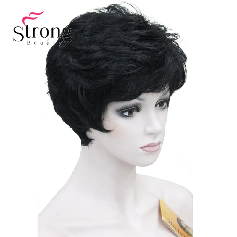 StrongBeauty женский короткий синтетический парик из натуральных волос, светильник, парик из коричневых волос