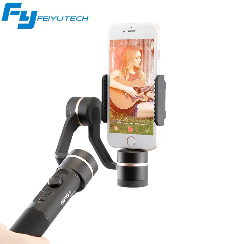 3 осевой стабилизатор для смартфона FeiyuTech SPG C iPhone/Xiaomi/Samsung S7 Zoom с кнопкой палка