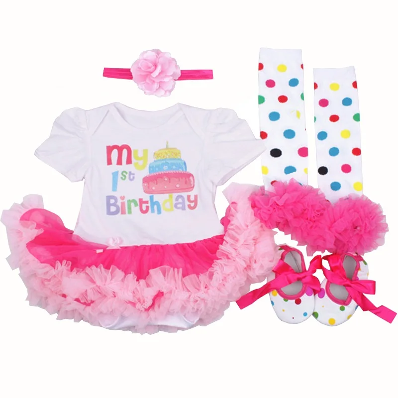 Девочка Onesies мультфильм Минни пачка Марля Рождество короткий рукав комбинезон