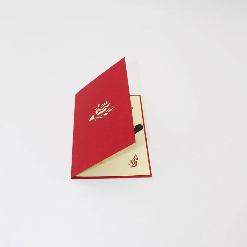 3D лазерная вырезка ручной работы День Святого Валентина предложение показать