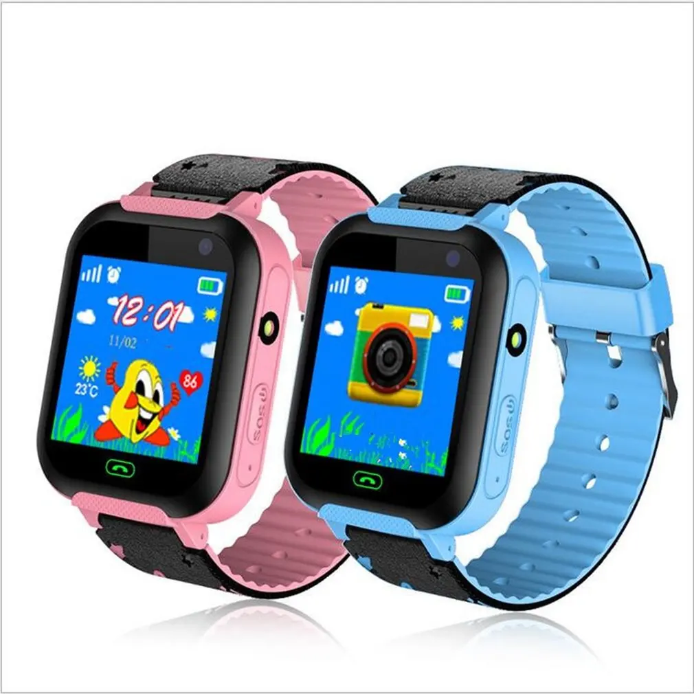 DS37 Positioning Anti Lost Children Smart Watches Kid Lighting SOS For IOS Android Smartband Baby Girl Boys Clock Gifts | Наручные часы