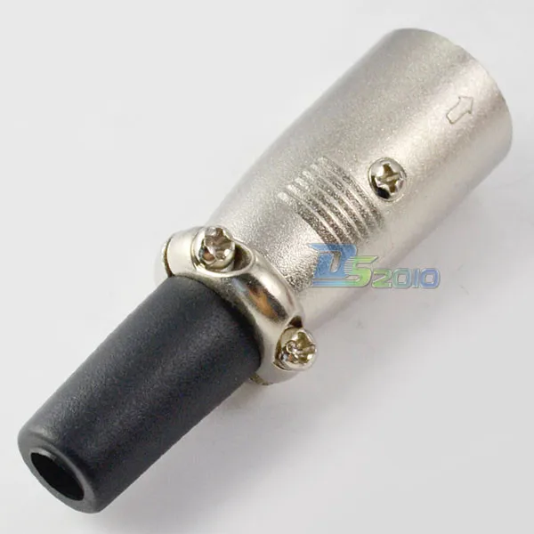 Высокое Quality3-Pole микрофон динамик AMP XLR Мужской Разъем металлический штекер адаптер конвертер