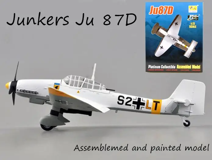 WW2 German Junkers Ju 87 Stuka dive bomber plane aircraft assembled Easy model |