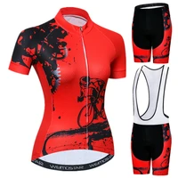 weimostar summer cycling jersey set short sleeve women mountain bike clothing breathable cycling wear pro team bicycle clothes